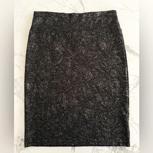 LuLaRoe Black Textured Pencil Skirt
